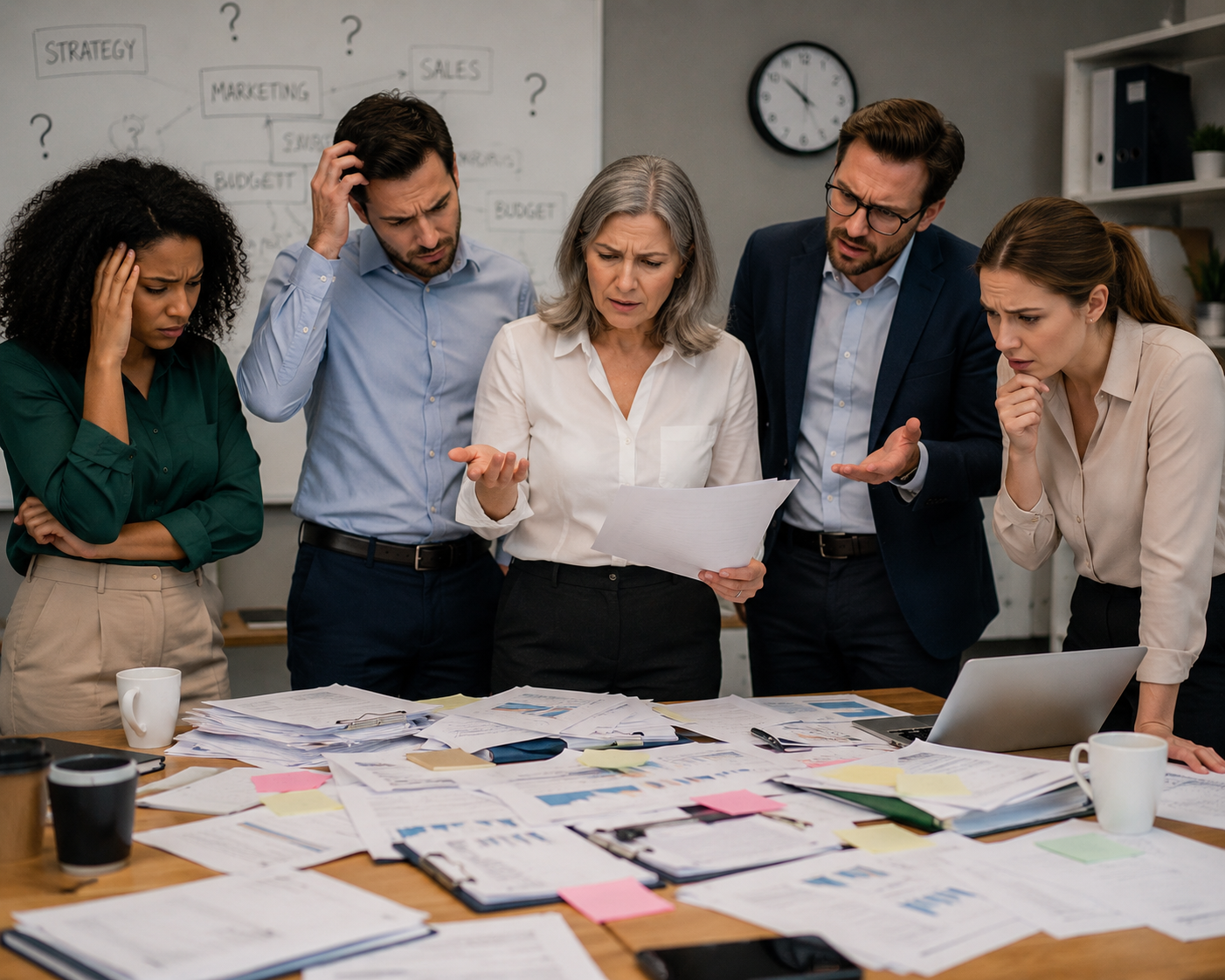 ISO 27001 Confused Group of people.